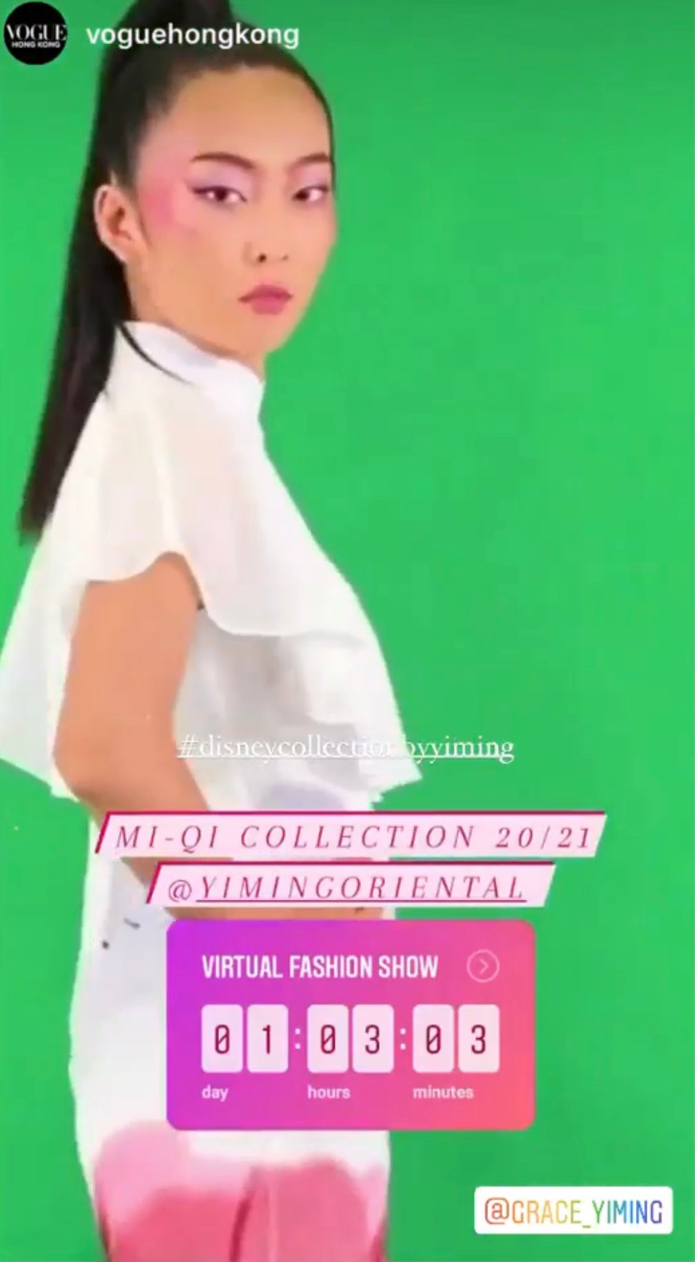 Thanks VOGUE Hong Kong to support "Mi-Qi COLLECTION by Yi-ming and Disney