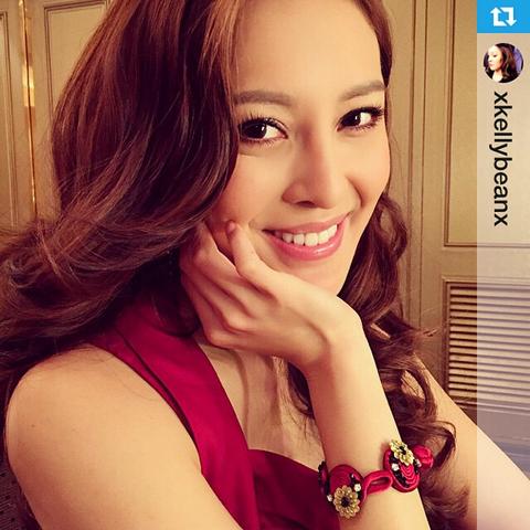 TV host Kelly C spotted in our Yi-ming accessories