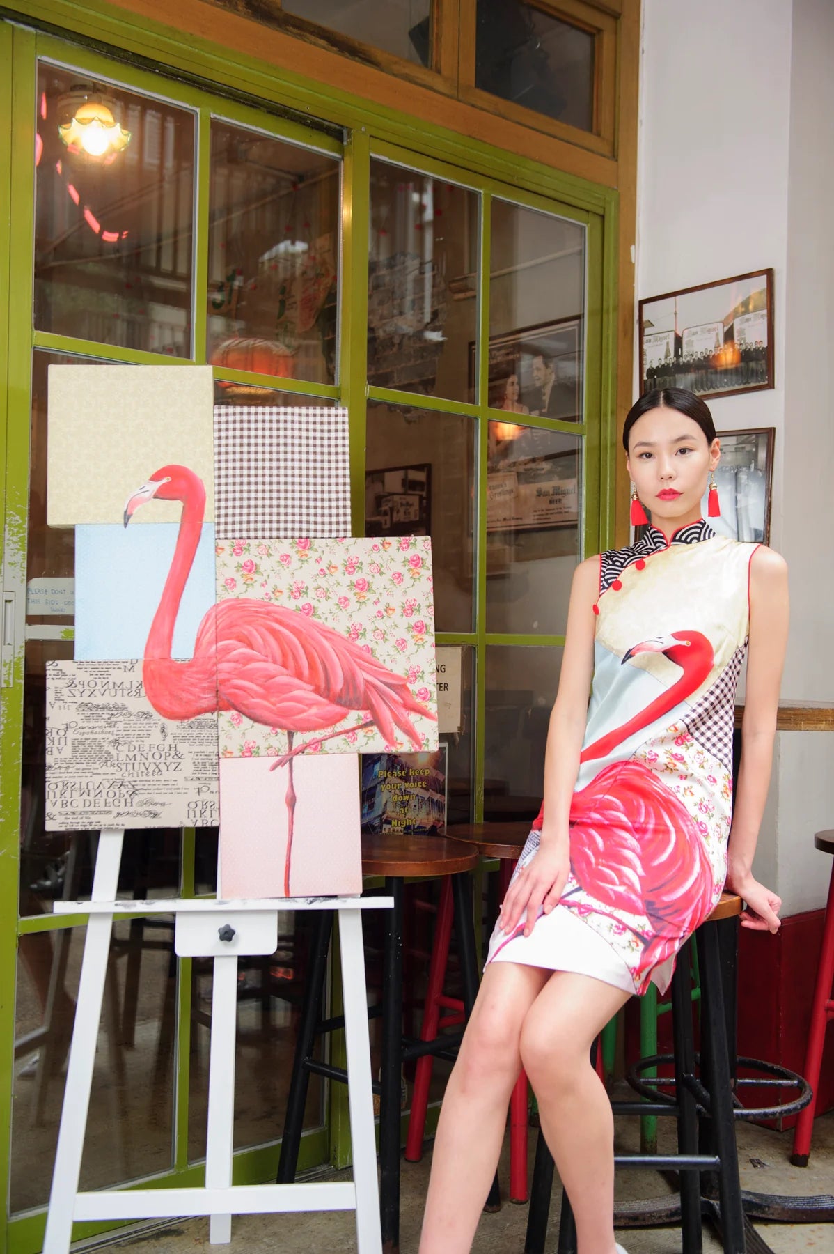 Yi-ming X Leonlollipop Art Cheongsam