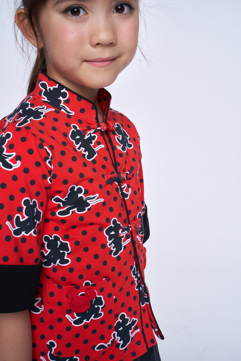 Yi-ming Girls' DM Kungfu Cotton Oriental Jacket