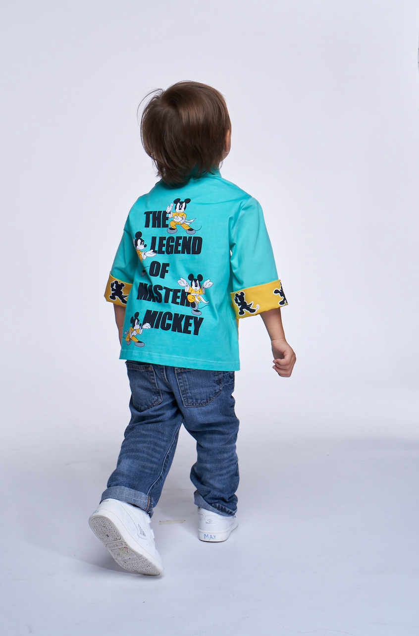 Yi-ming Boys' Kungfu Cotton Oriental Jacket (Green)