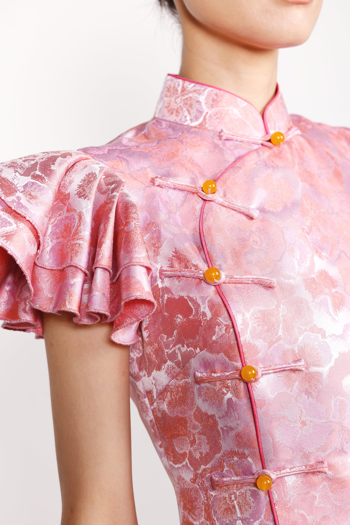 ROSALIE Jacquard Full Length Cheongsam