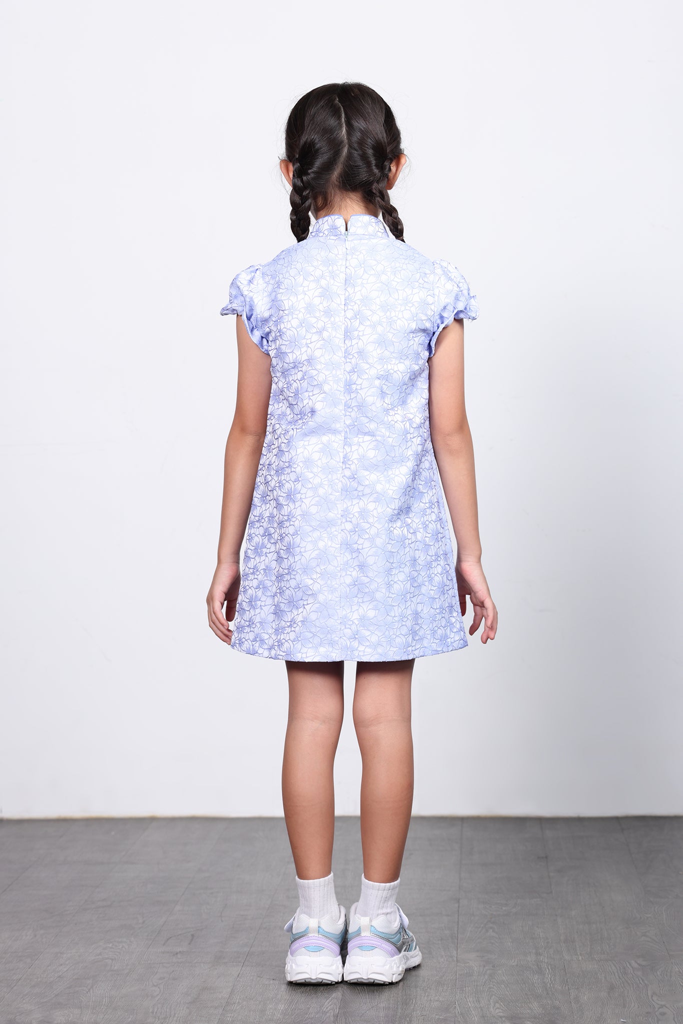 ROSA Girls' Floral Jacquard Cheongsam