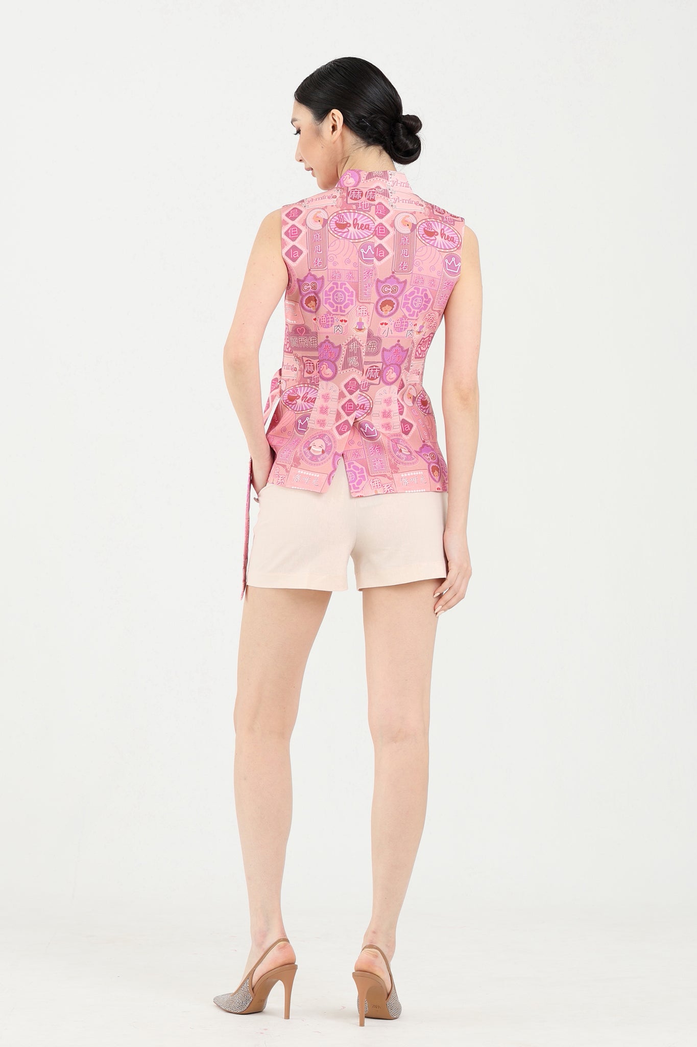PHYLLIS Canton-slang Print Waistcoat