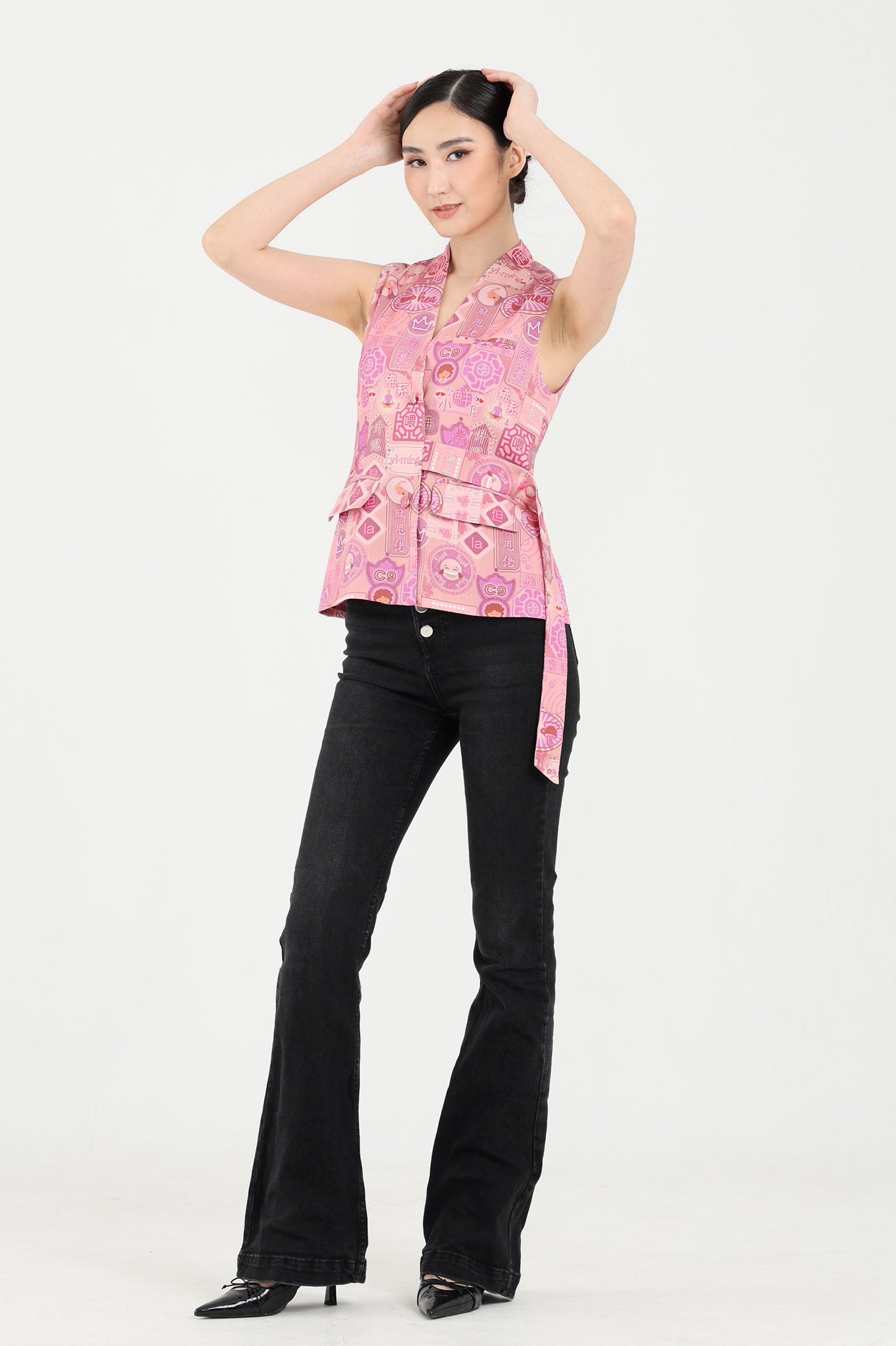 PHYLLIS Canton-slang Print Waistcoat
