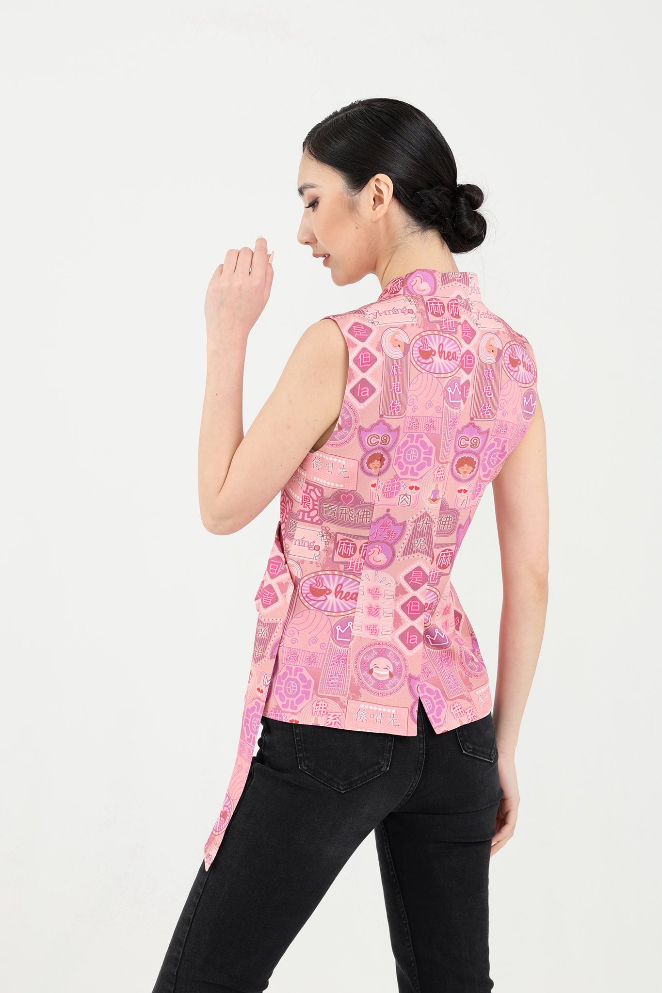 PHYLLIS Canton-slang Print Waistcoat