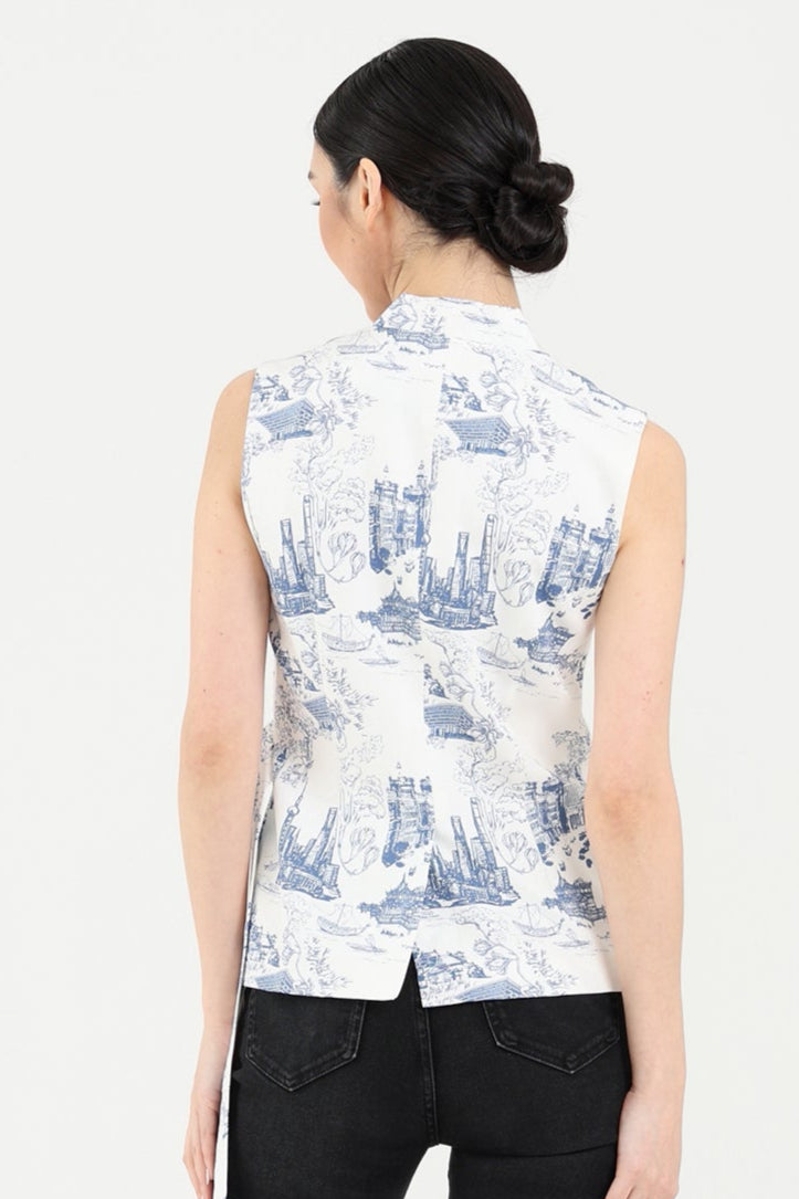 PHYLLIS Shanghai Print Waistcoat