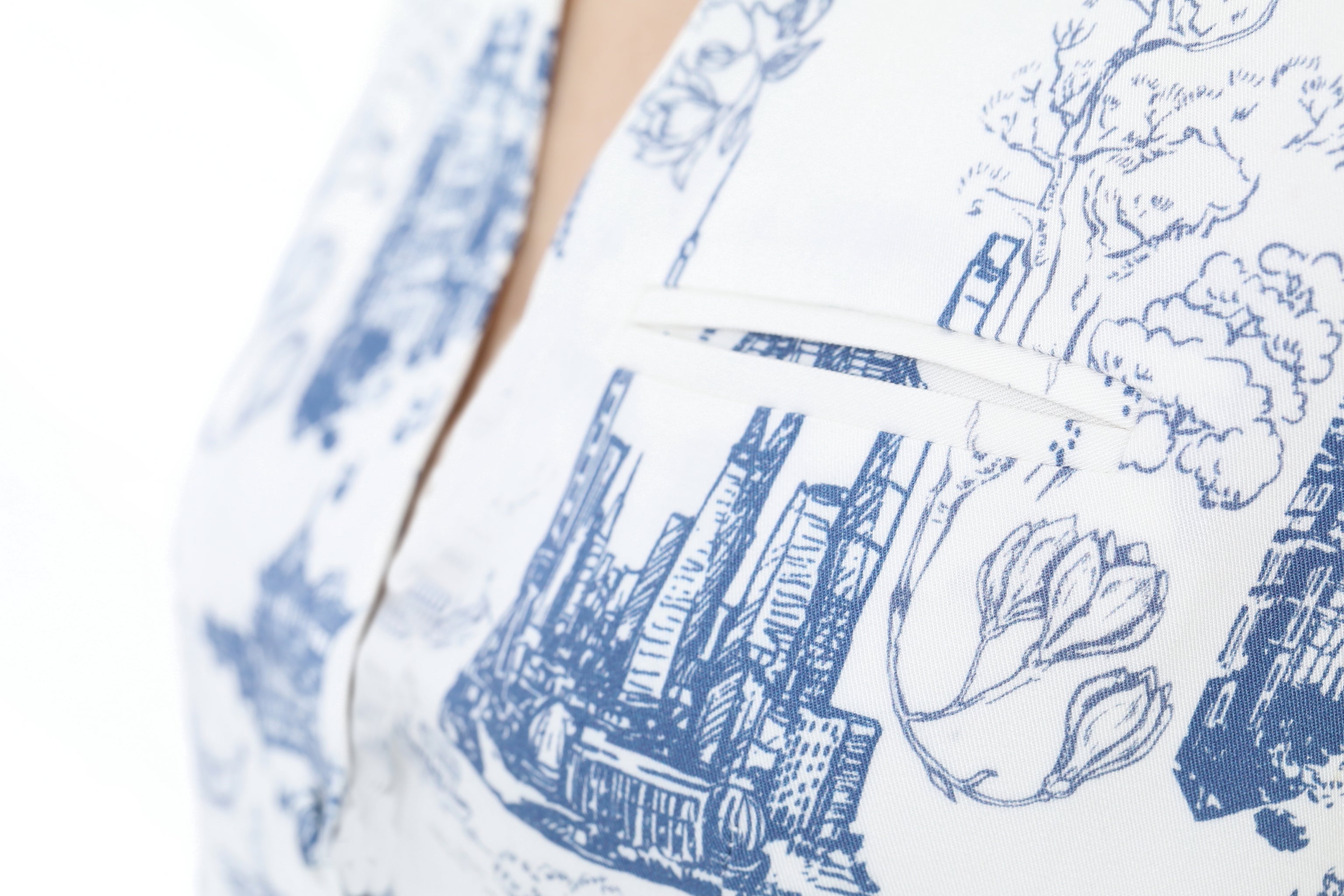 PHYLLIS Shanghai Print Waistcoat