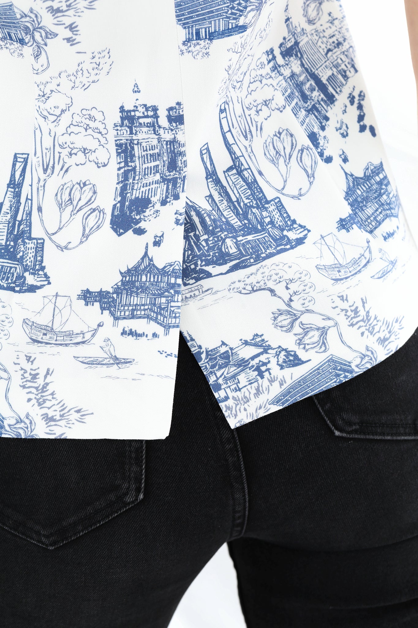 PHYLLIS Shanghai Print Waistcoat