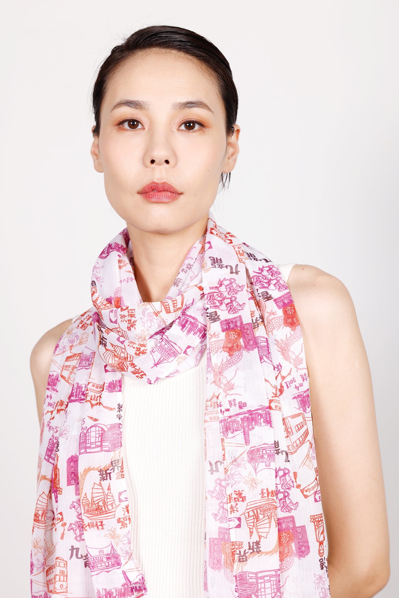 REESE Print Long Scarves