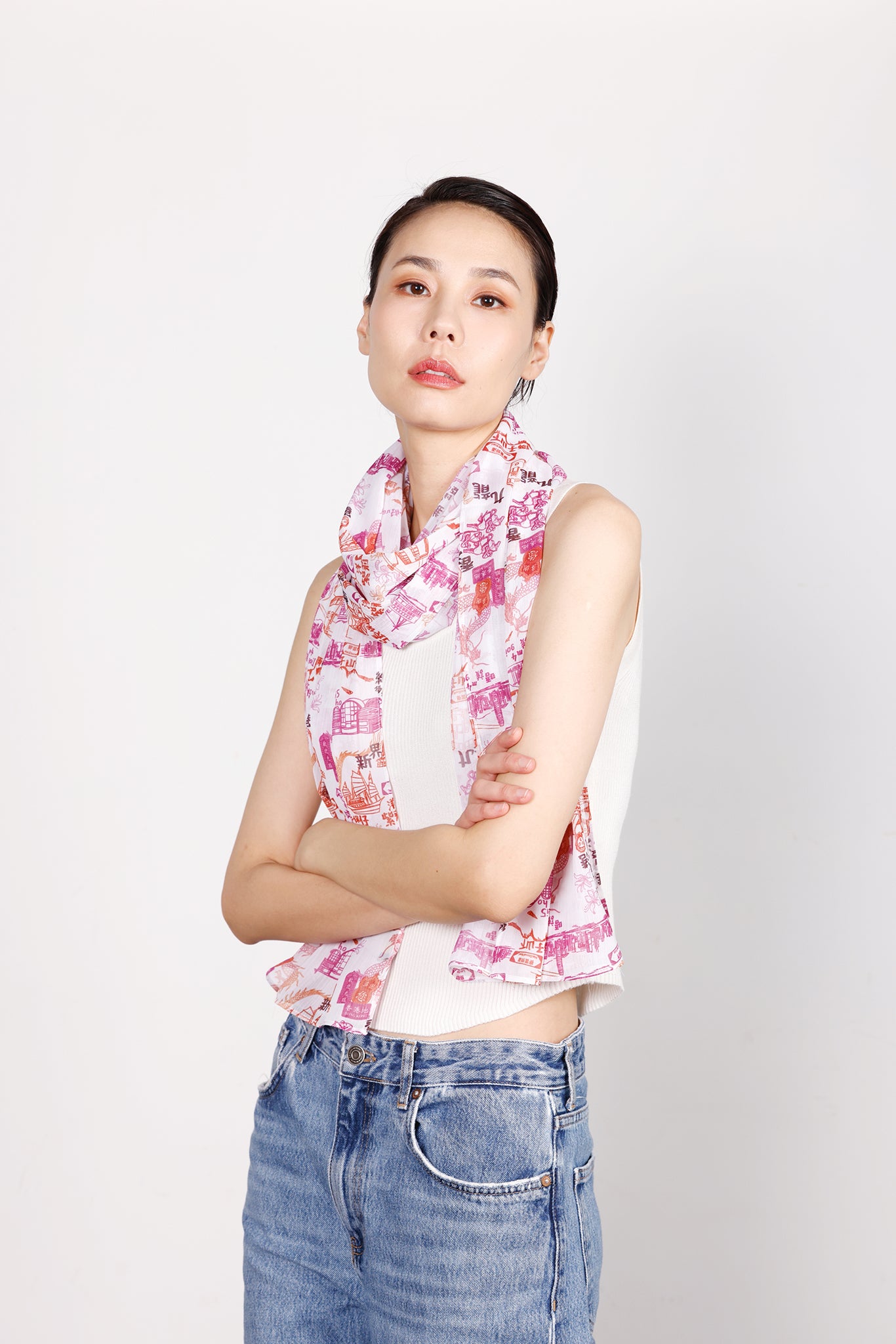 REESE Print Long Scarves