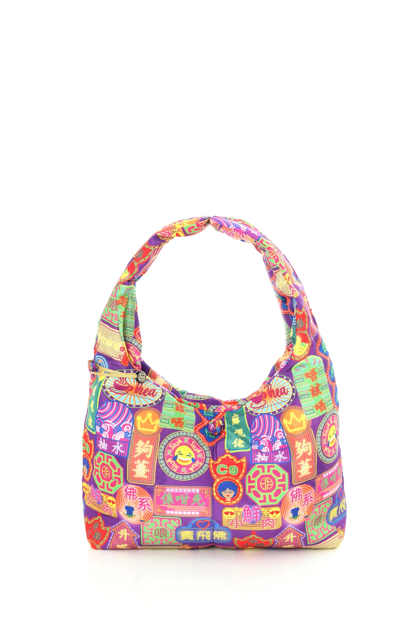 PORTER Canton-slang Print Puffy Handbag (Purple)