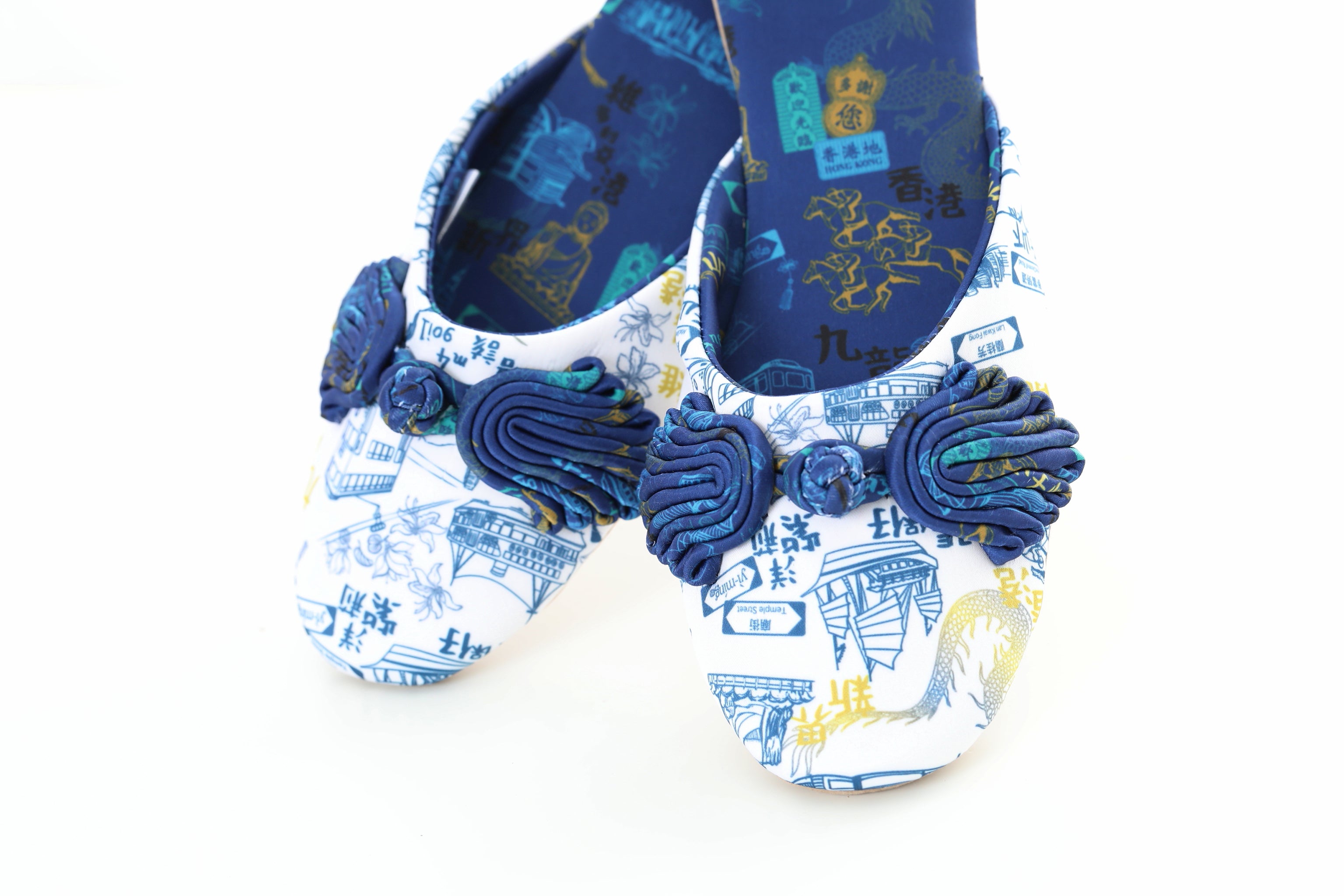 PABLO Hong Kong Print House Slippers (Blue)