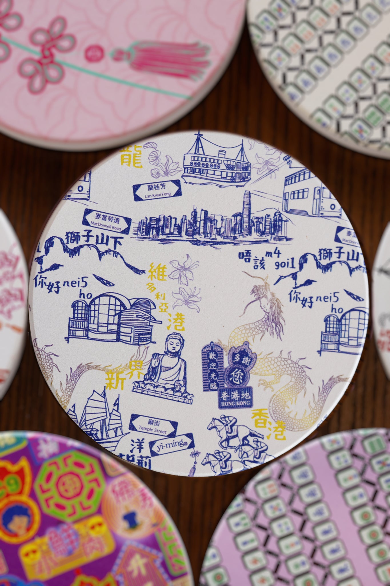 RENCCI Print Ceramic Coasters
