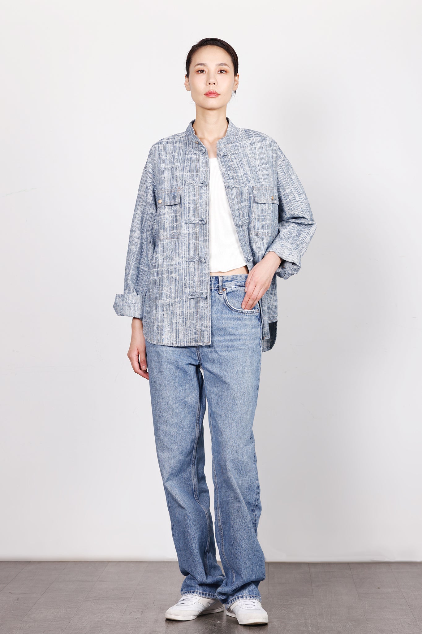 PAXTON Unisex Jacquard Denim Shirt