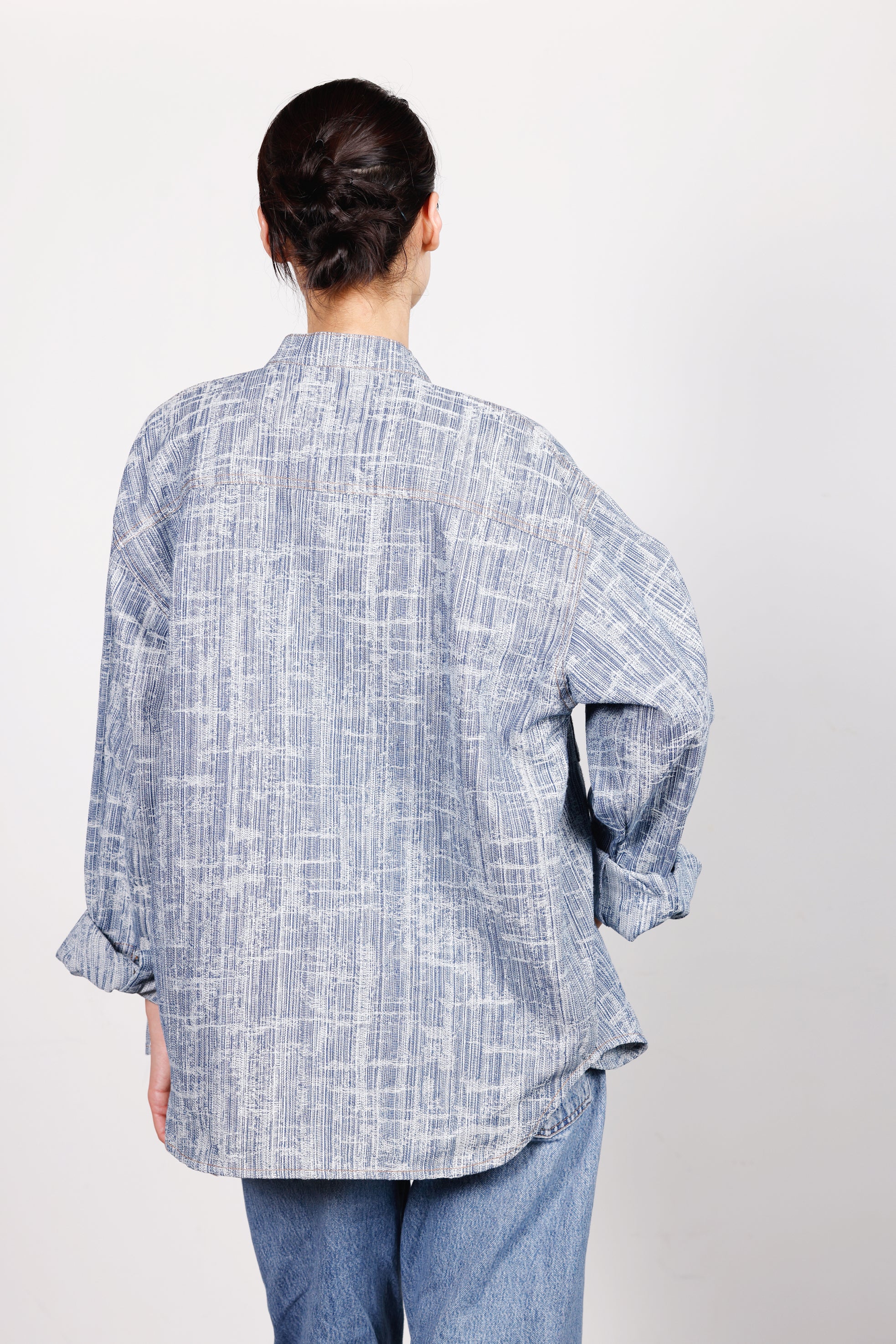 PAXTON Unisex Jacquard Denim Shirt
