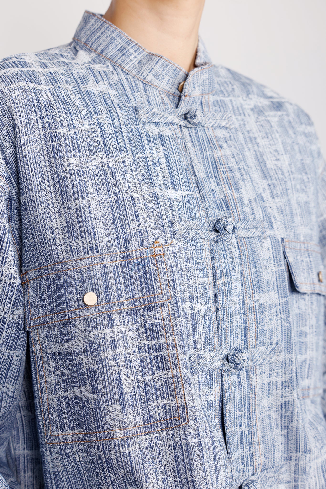 PAXTON Unisex Jacquard Denim Shirt