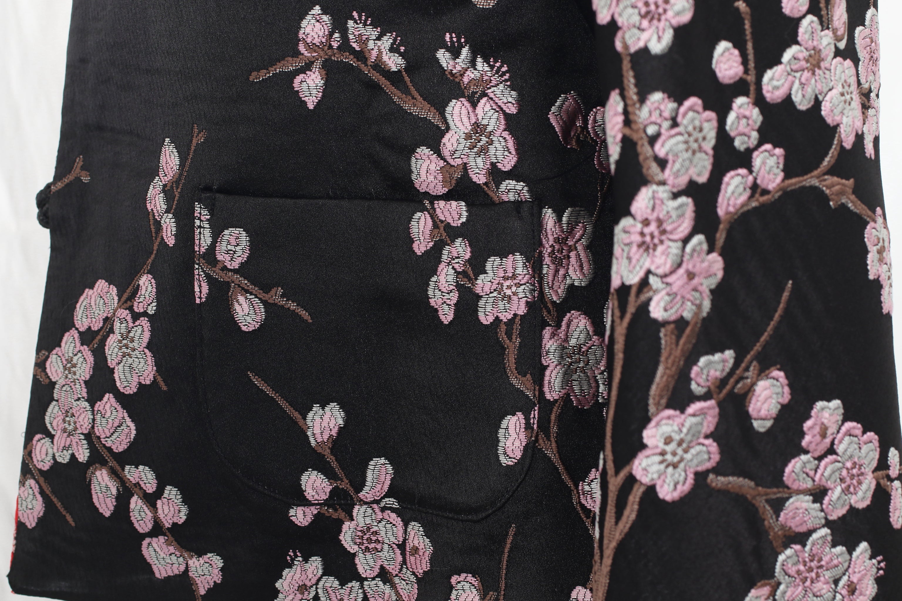 PANSY Plum Brocade Reversible Oriental Jkt