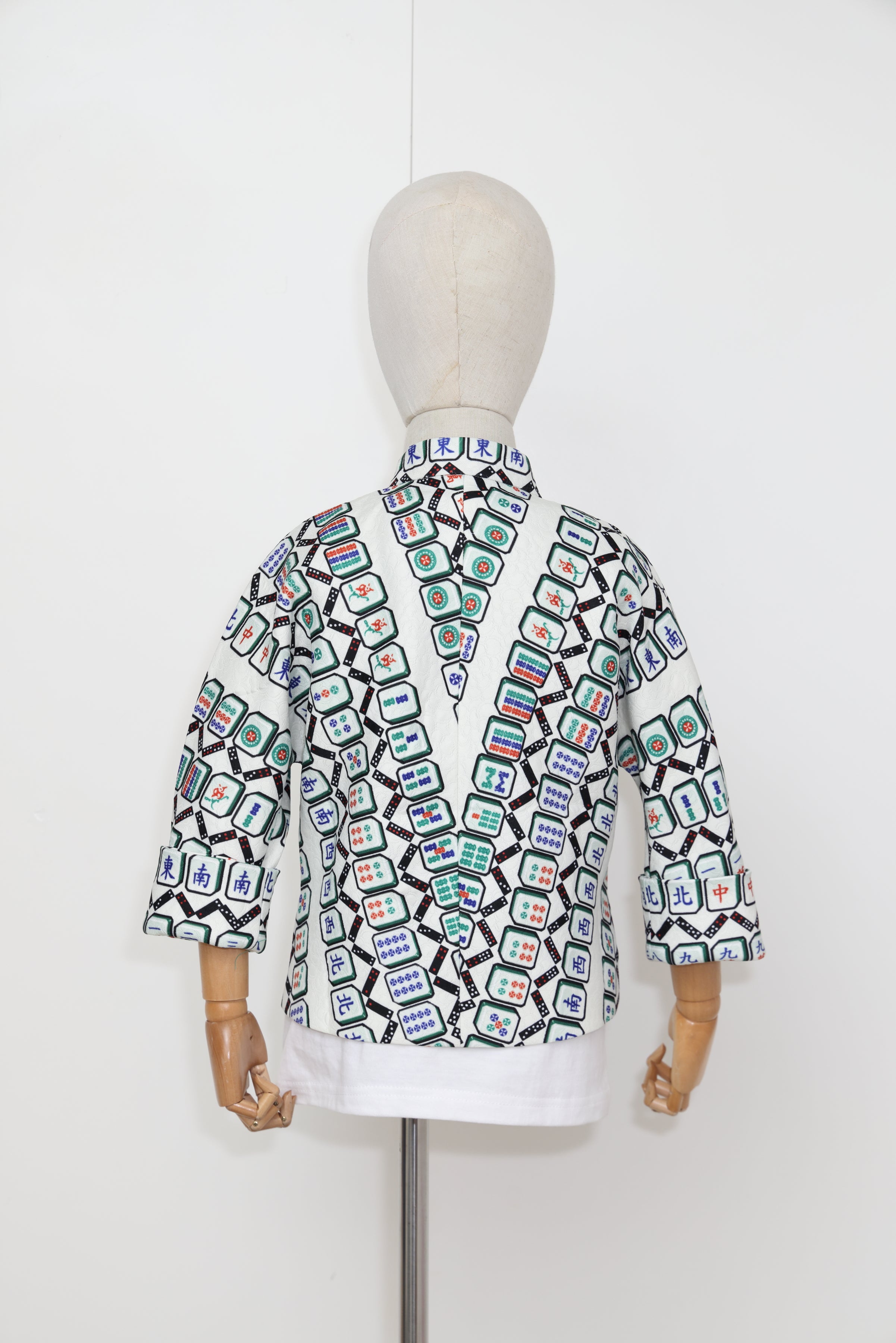 MARJO Kids Mahjong Oriental Jacket ( Beige/ Green )
