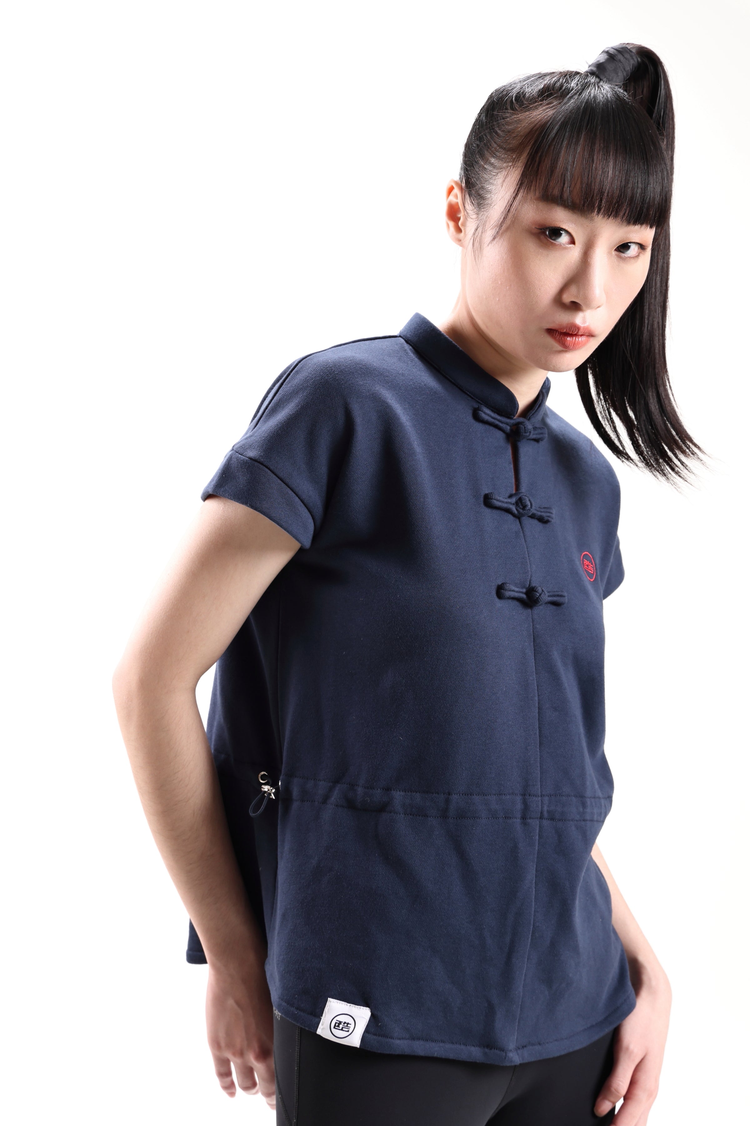 Cypherhood 女裝海軍藍中式運動上衣