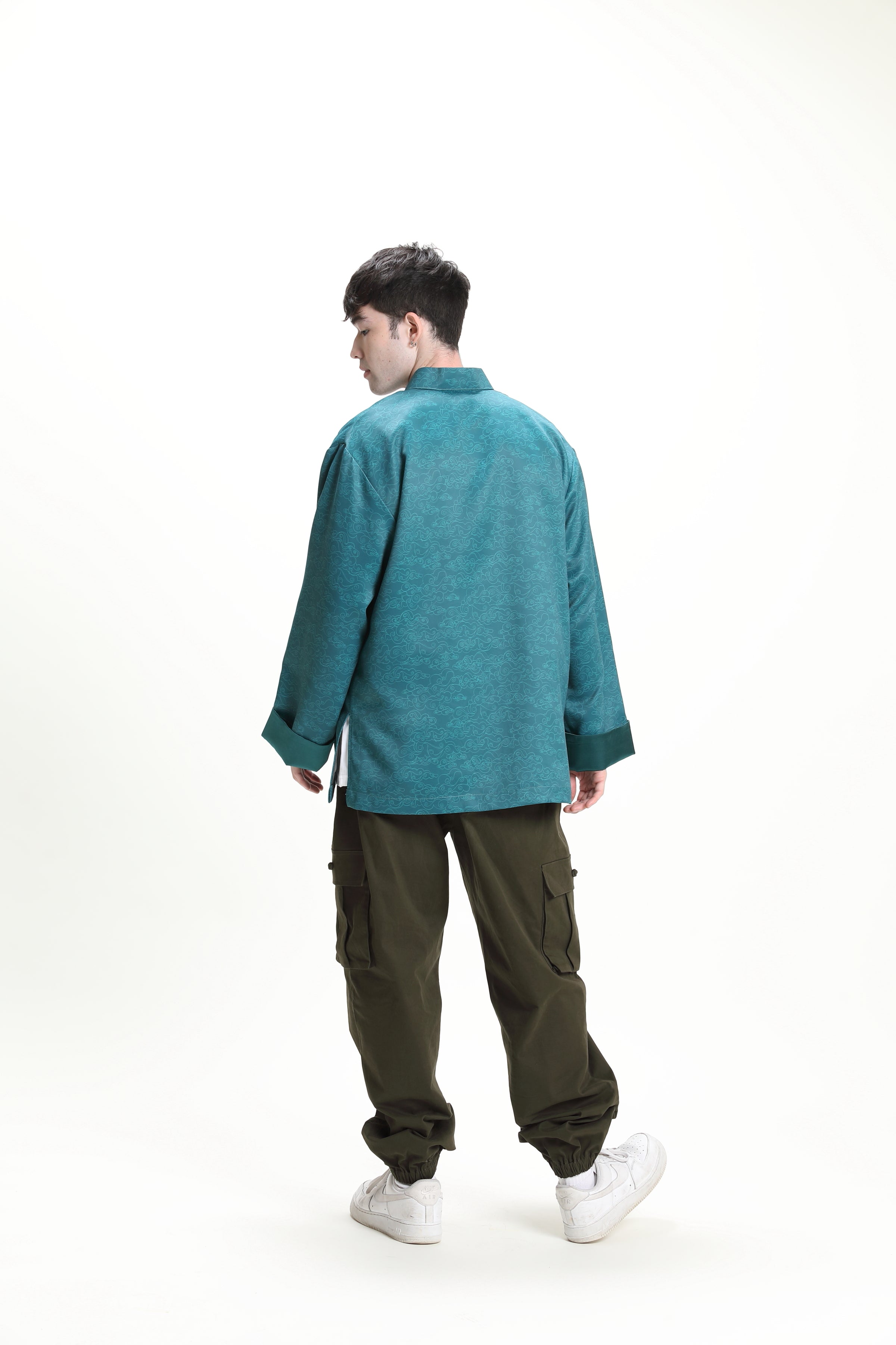 ASHTON Unisex Kungfu Jacket (Aqua)