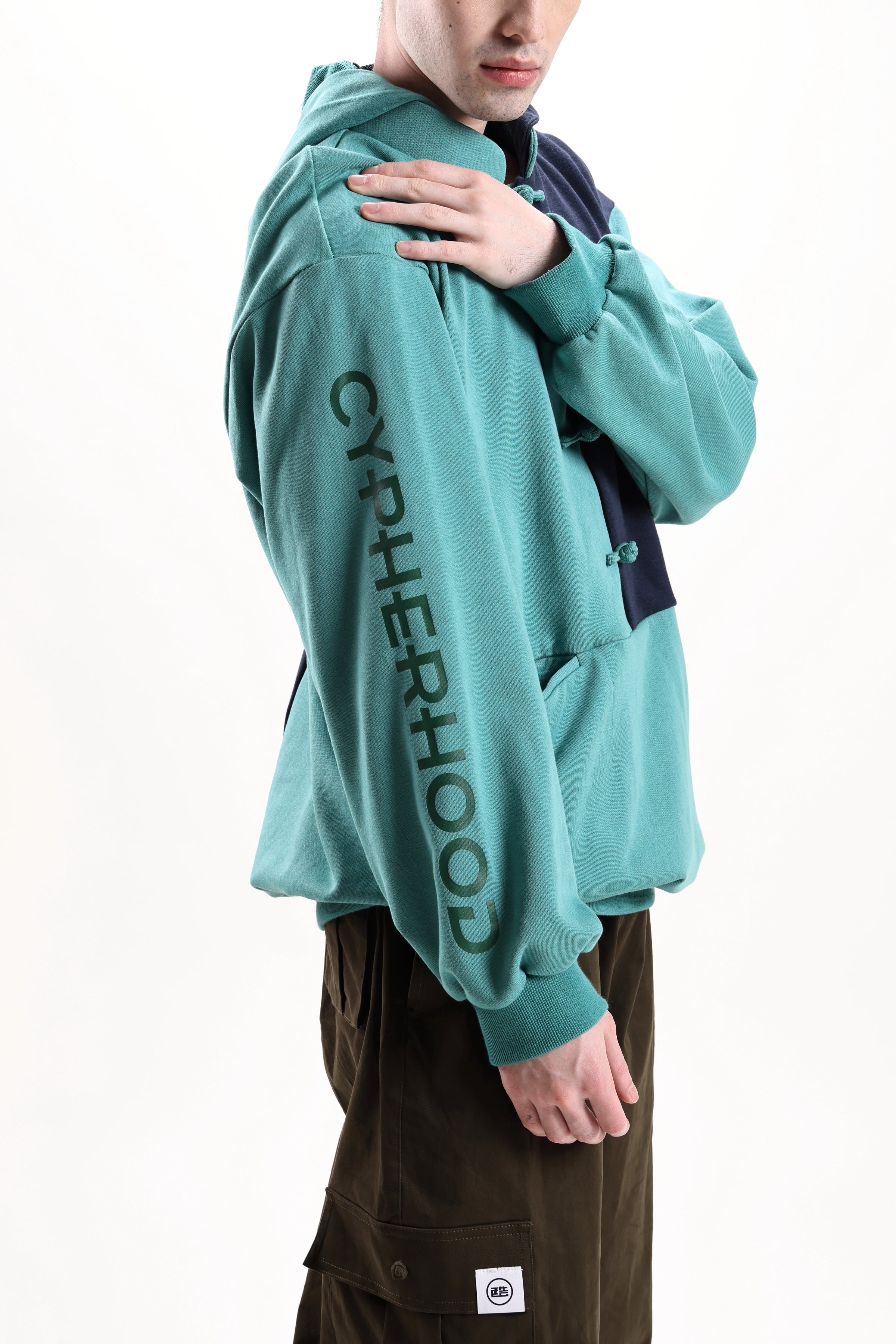 AVIS Unisex Hoodie (Green/ Navy)