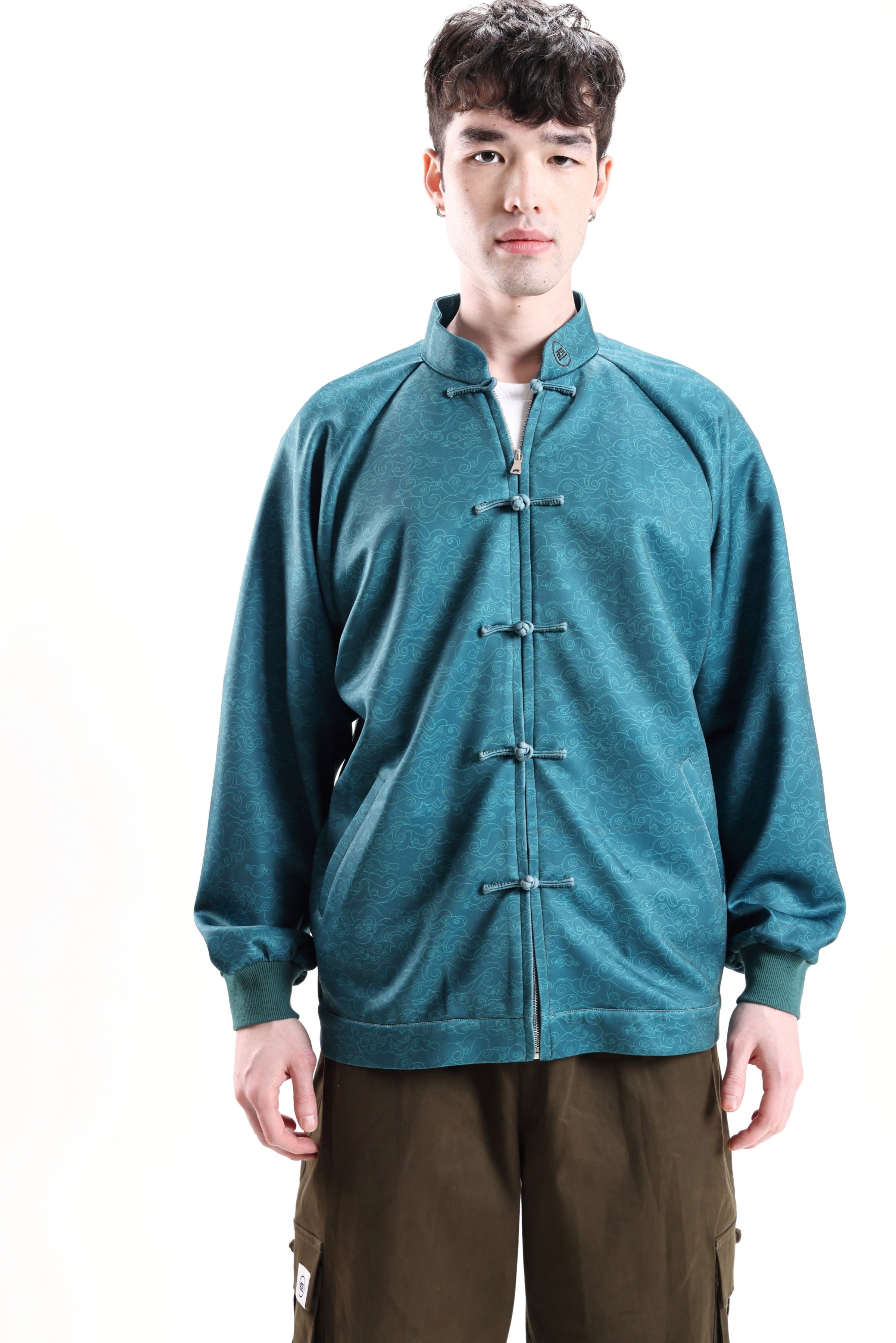 AUGUST Unisex Bomber Jacket (Aqua)