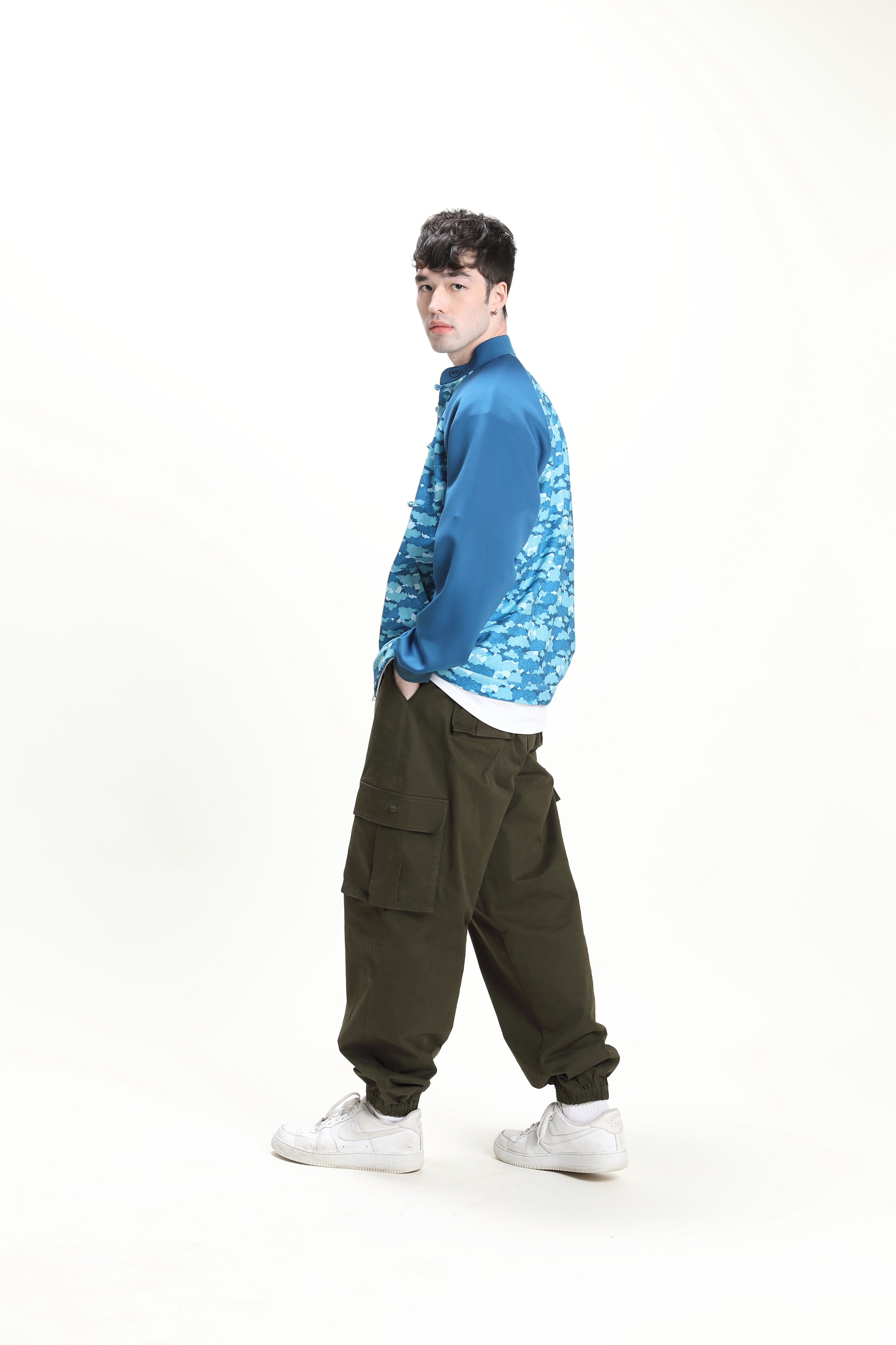 CYPHERHOOD Unisex 吉祥雲圖案Bomber Jacket.