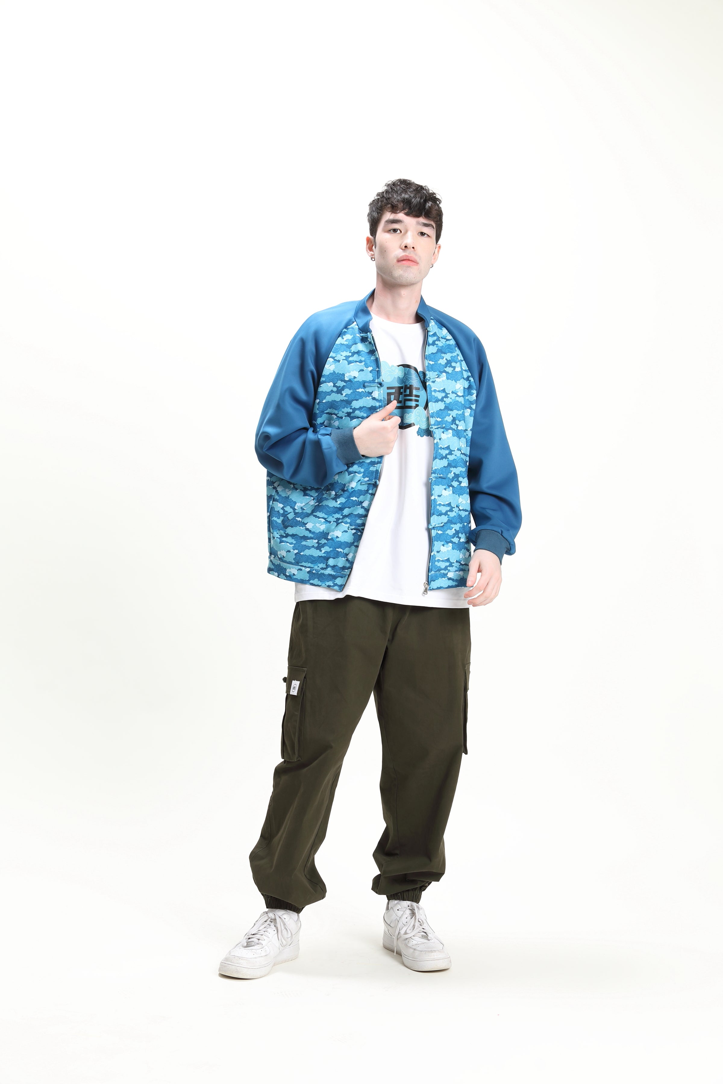 CYPHERHOOD Unisex 吉祥雲圖案Bomber Jacket.