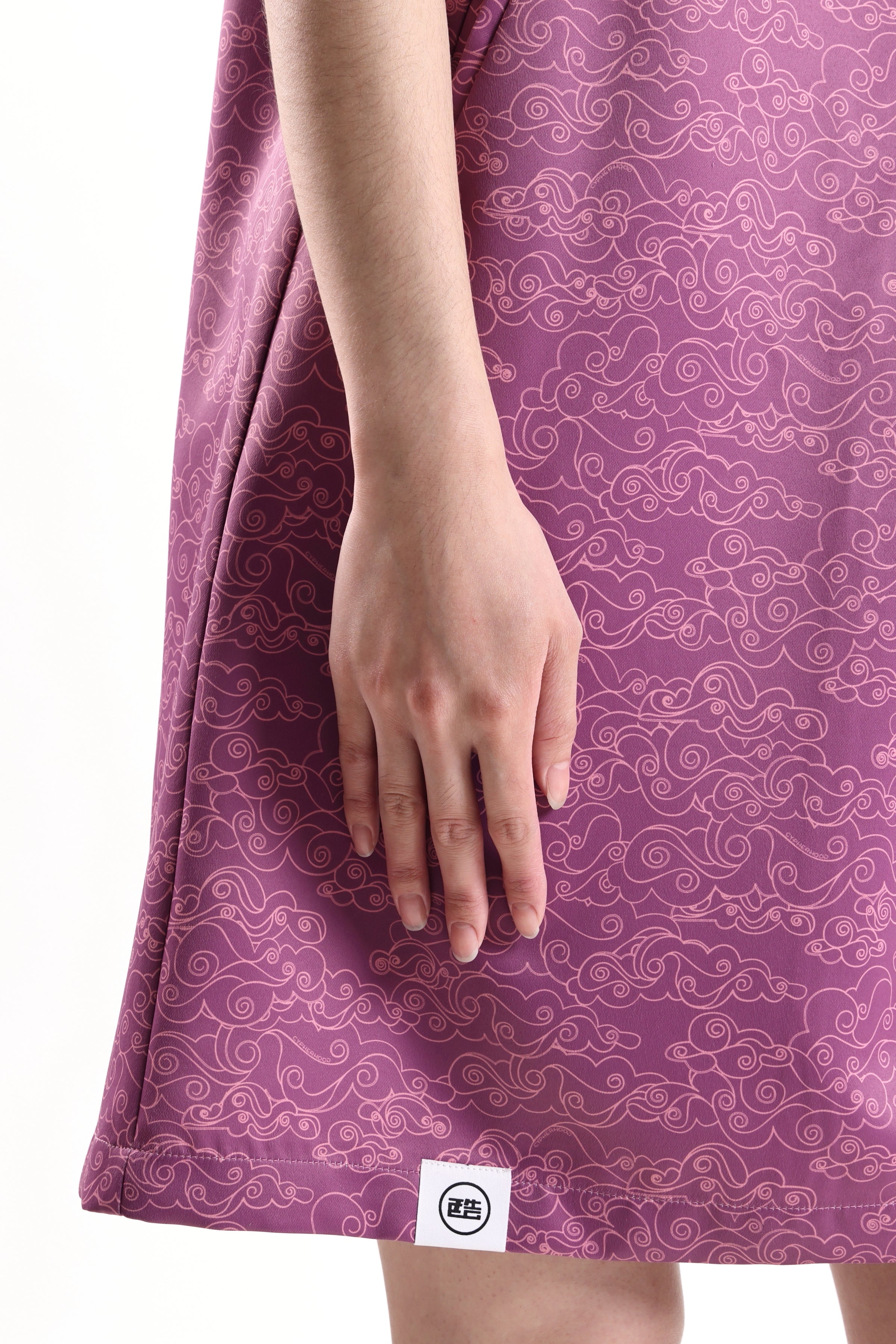 BECKY Puff Sleeve Cheongsam (Purple)