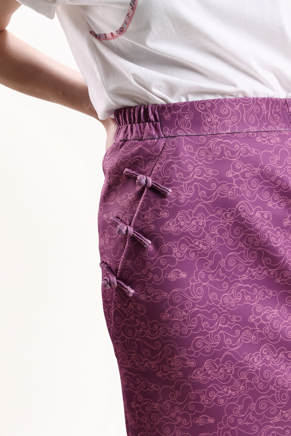 CONNIE Printed Skirt (Purple)