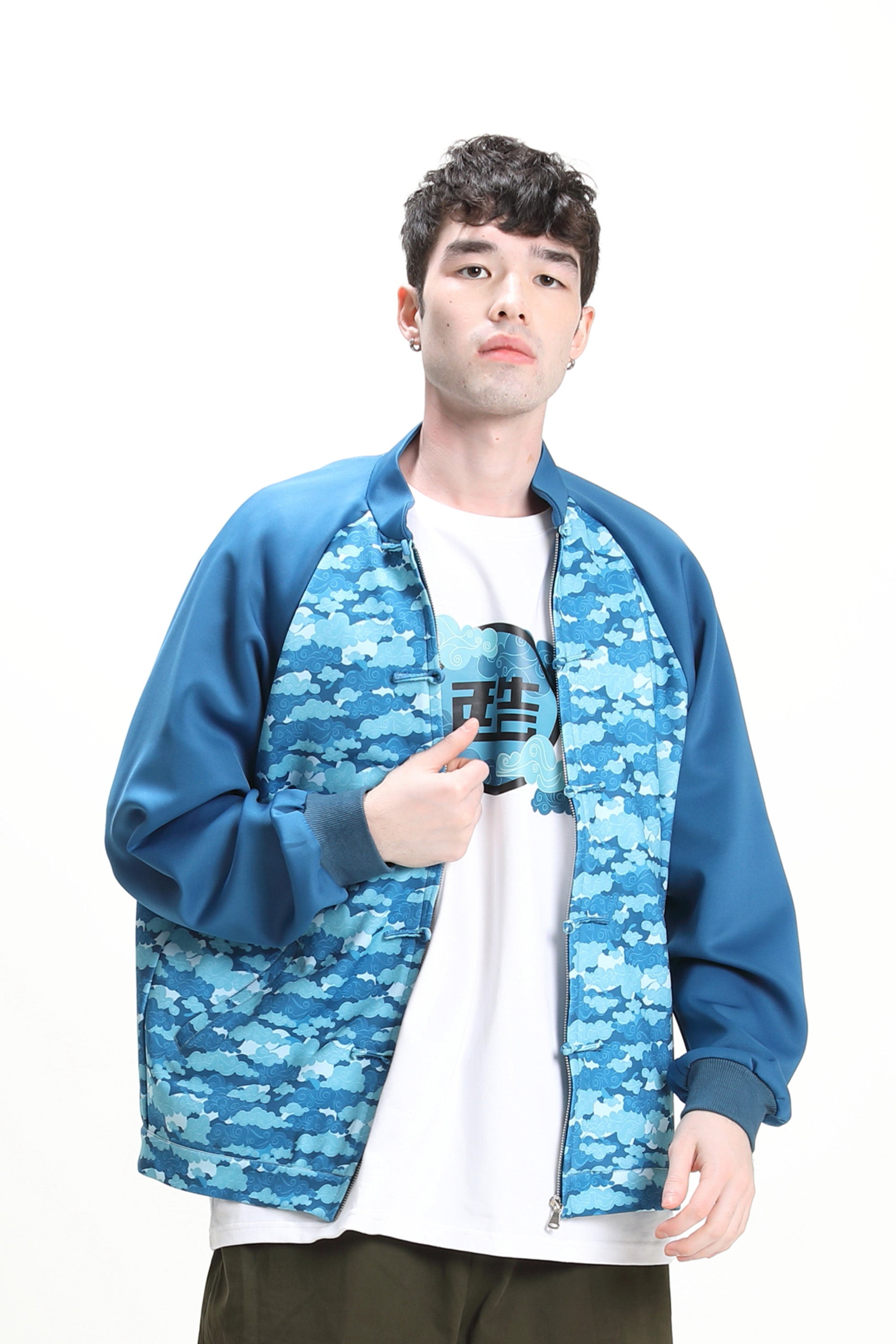 CYPHERHOOD Unisex 吉祥雲圖案Bomber Jacket.