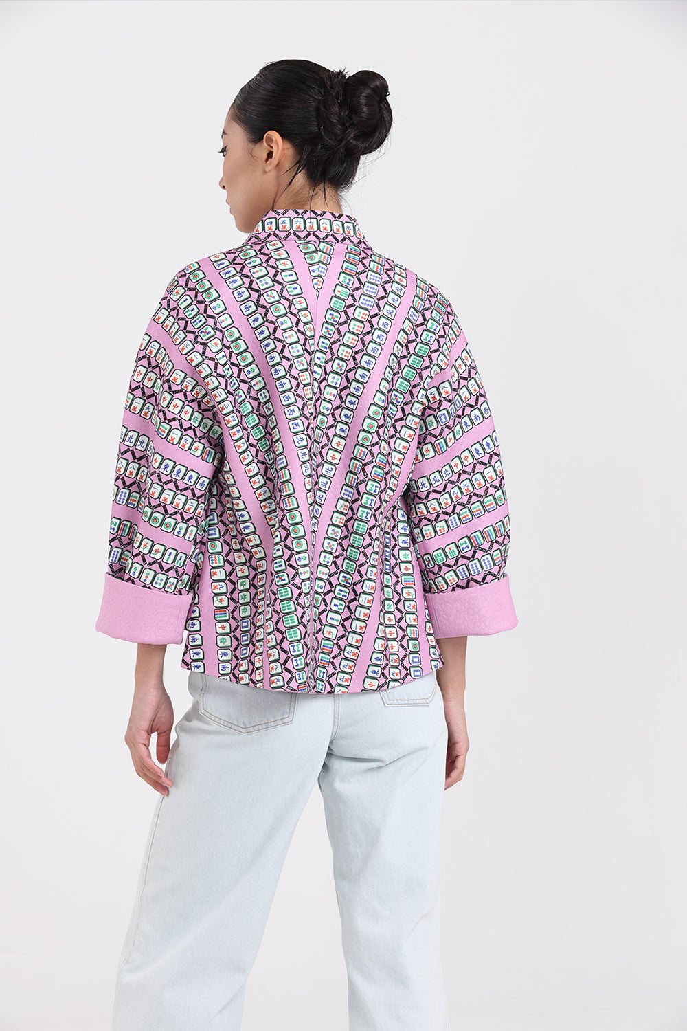 MAHJONG Reversible Oriental Jacket (Purple / Green)