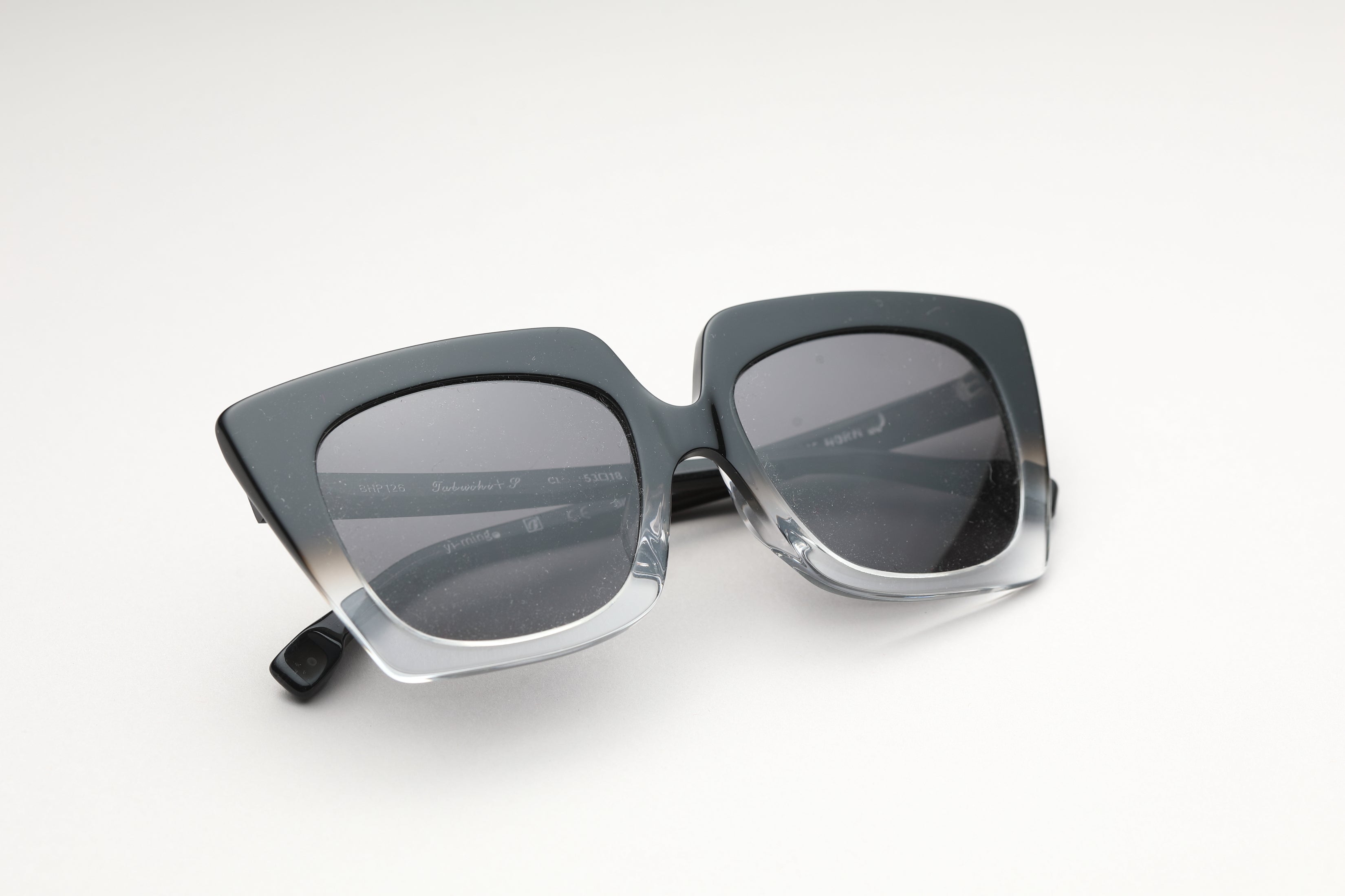 Yi-ming X Big Horn Butterfly Black + Crystal Sunglasses