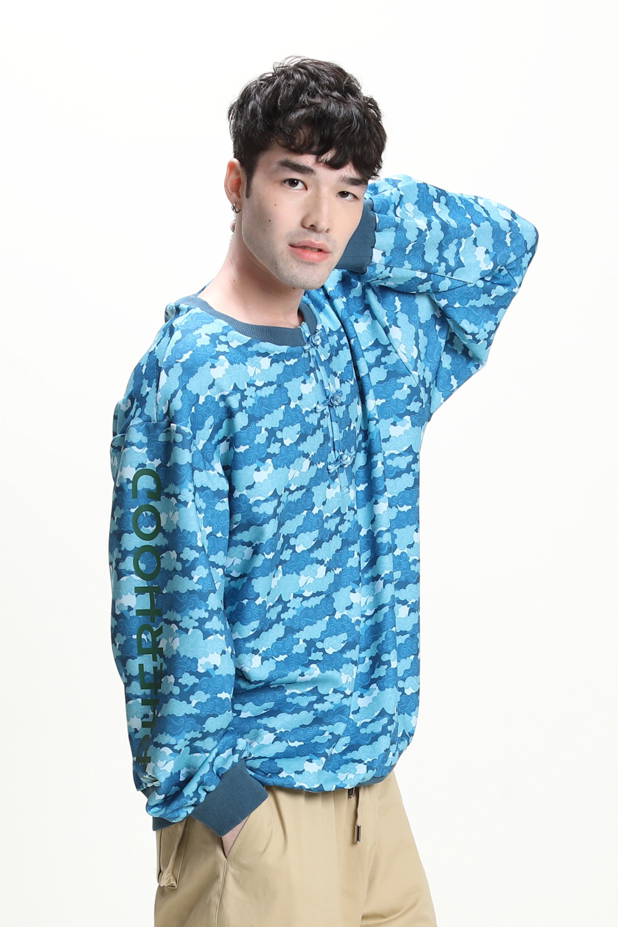 BECKETT Printed Pullover (Blue)