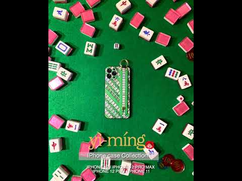 Mahjong Print iPhone Case with Handle