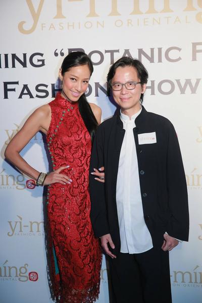 Super model Coco Chiang蔣怡 and Dickson Yewn翁狄森 in 'Yi-ming "Botanic Fantasy" Fashion Show'