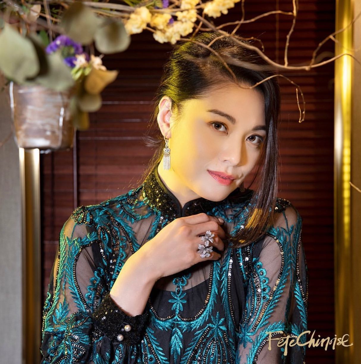 廖碧兒 Bernice Liu looks absolutely gorgeous in Yi-ming dress