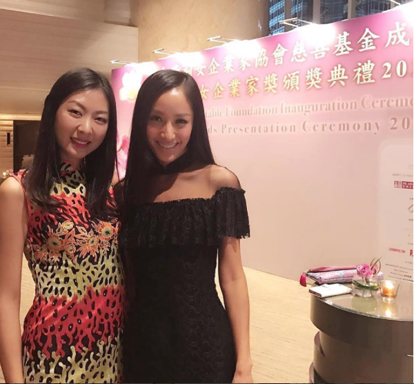 Coco Looks Stunning with our Designer Grace Choi Attending Golden Bauhinia Women Entrepreneur Association Charitable Foundation Ceremony 2016