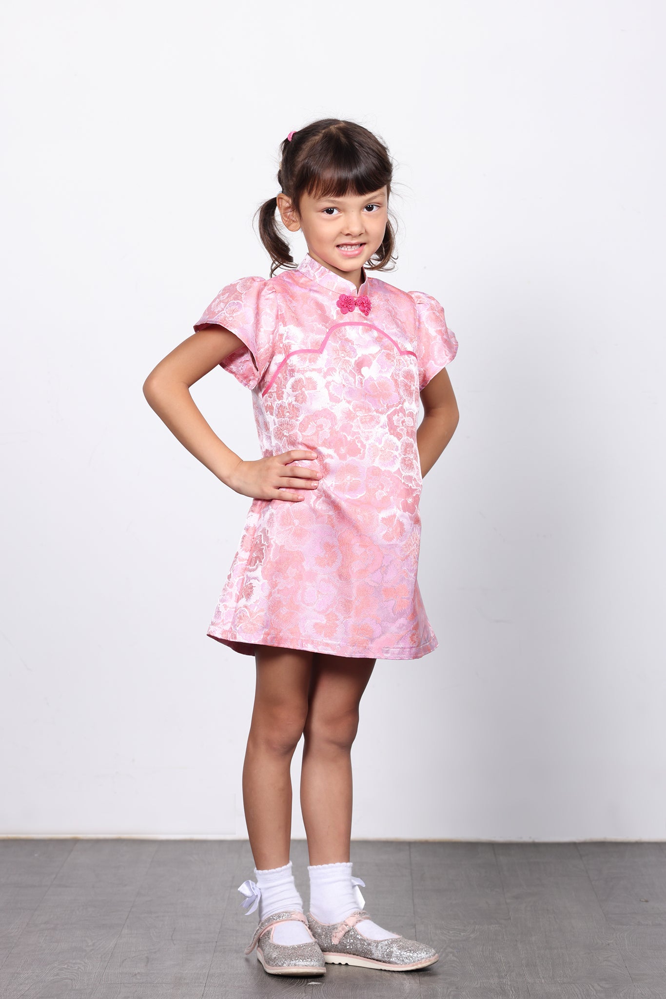 ROSSIE Girls' Jacquard Cheongsam