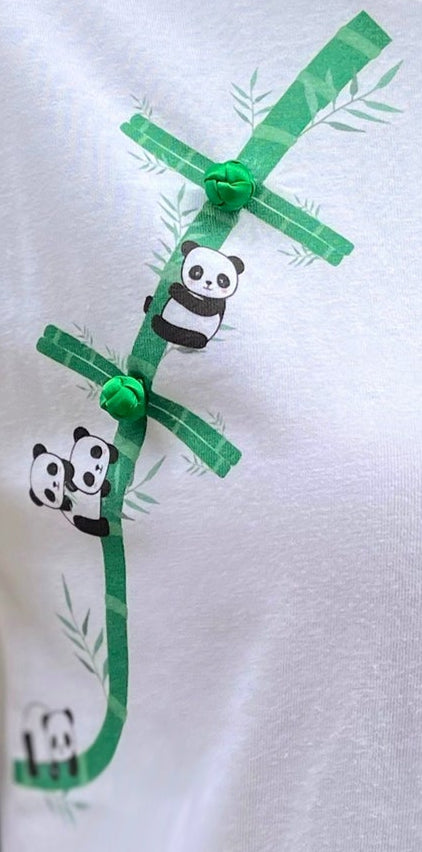 PEPPIE Kids Panda Print Tee (Green)