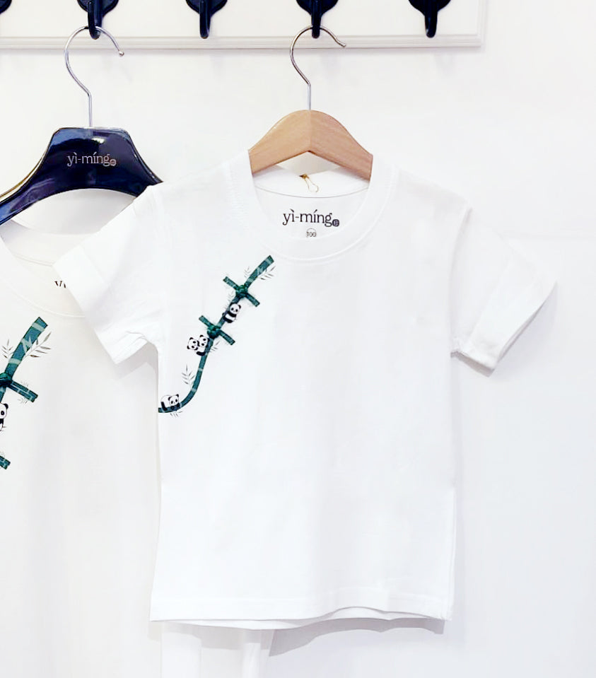 PEPPIE Kids Panda Print Tee (Green)