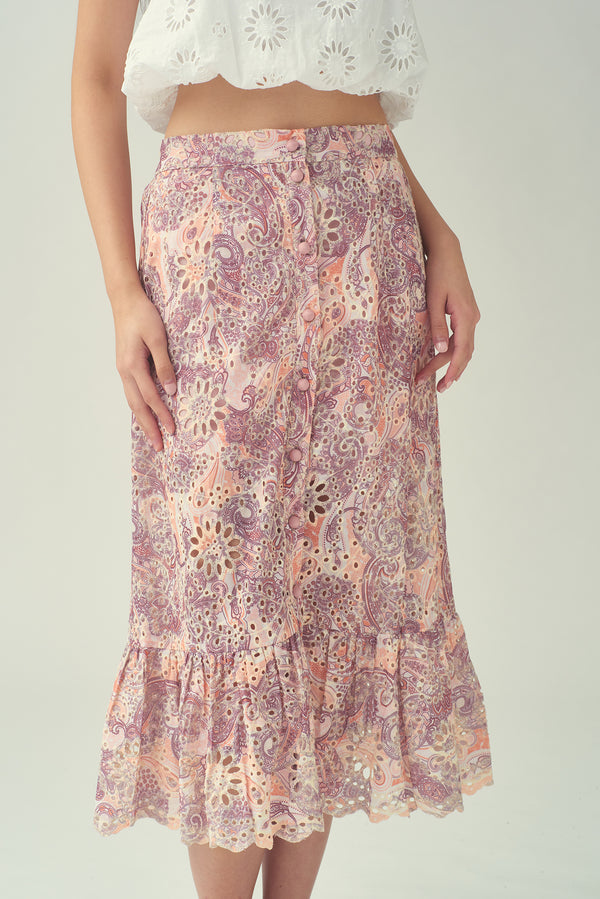 NORMA Gathered Skirt (Blush)