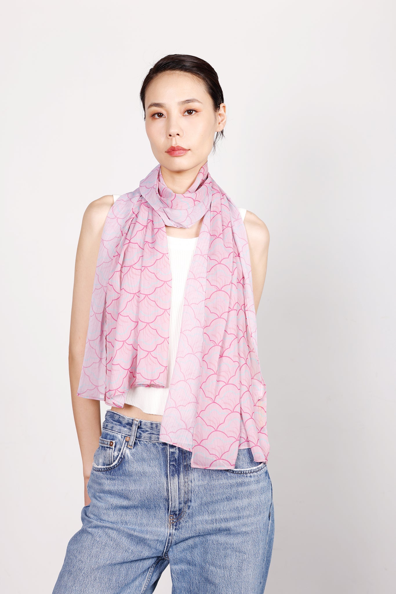 REESE Print Long Scarves