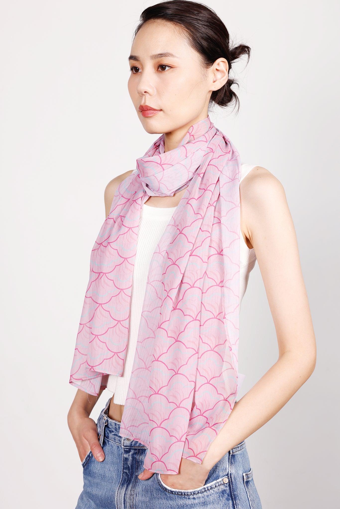 REESE Print Long Scarves