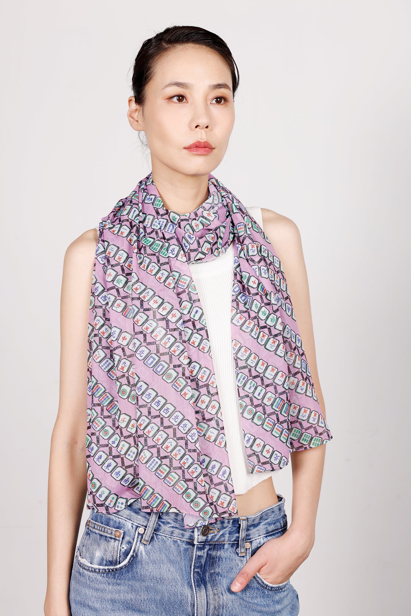 REESE Print Long Scarves