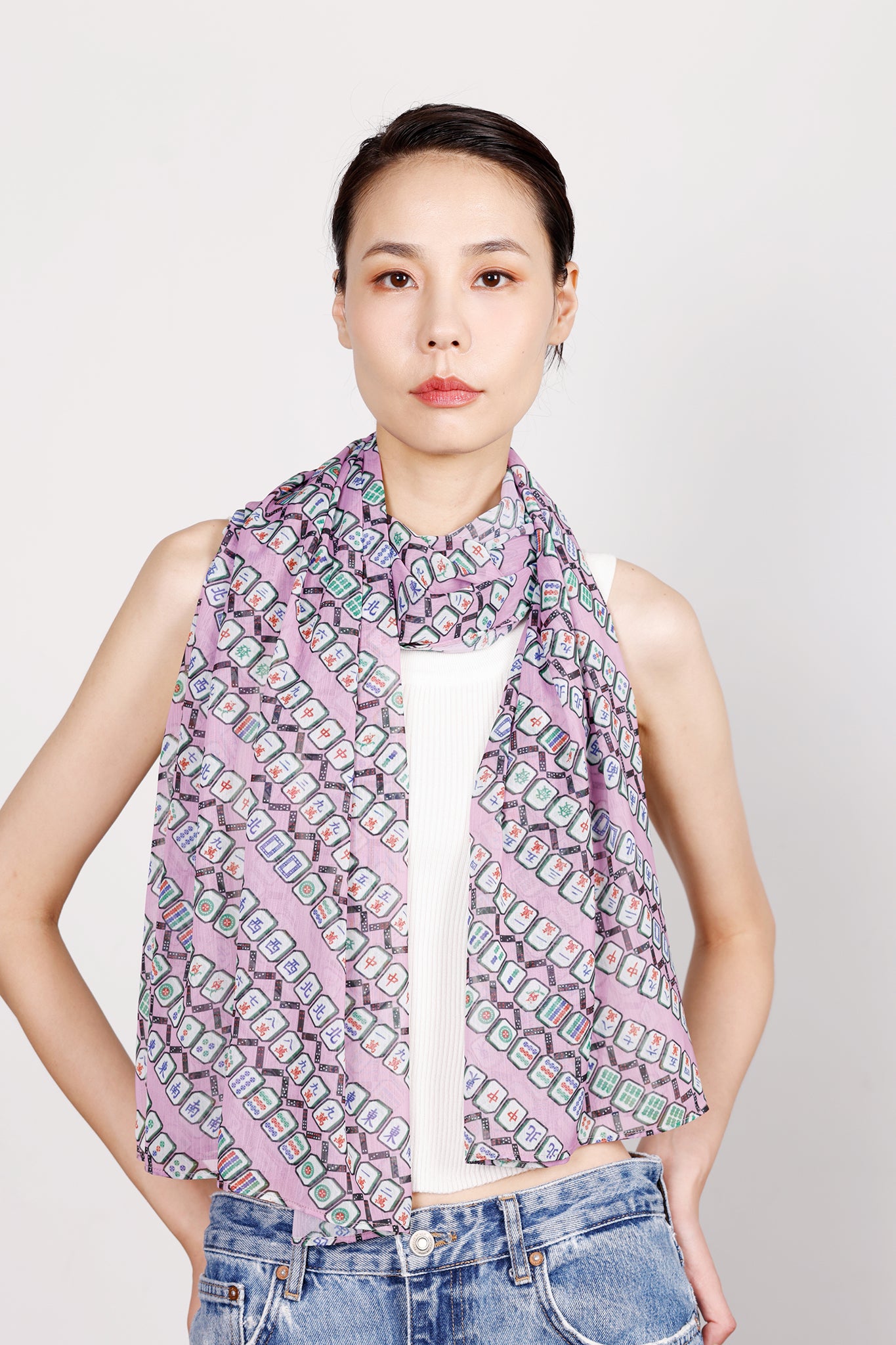 REESE Print Long Scarves