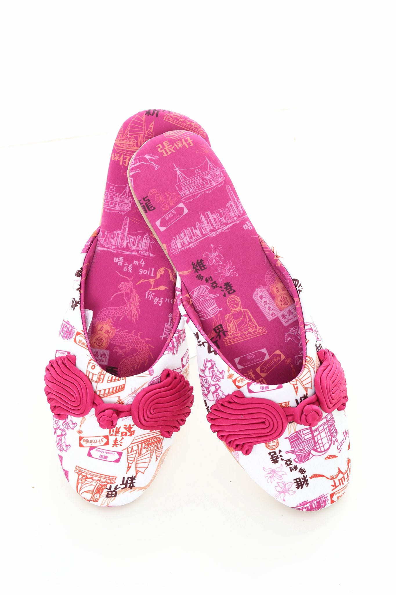 PABLO Hong Kong Print House Slippers (Pink)