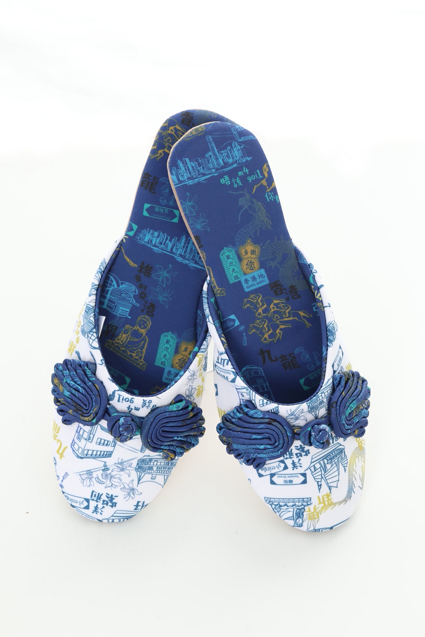 PABLO Hong Kong Print House Slippers (Blue)