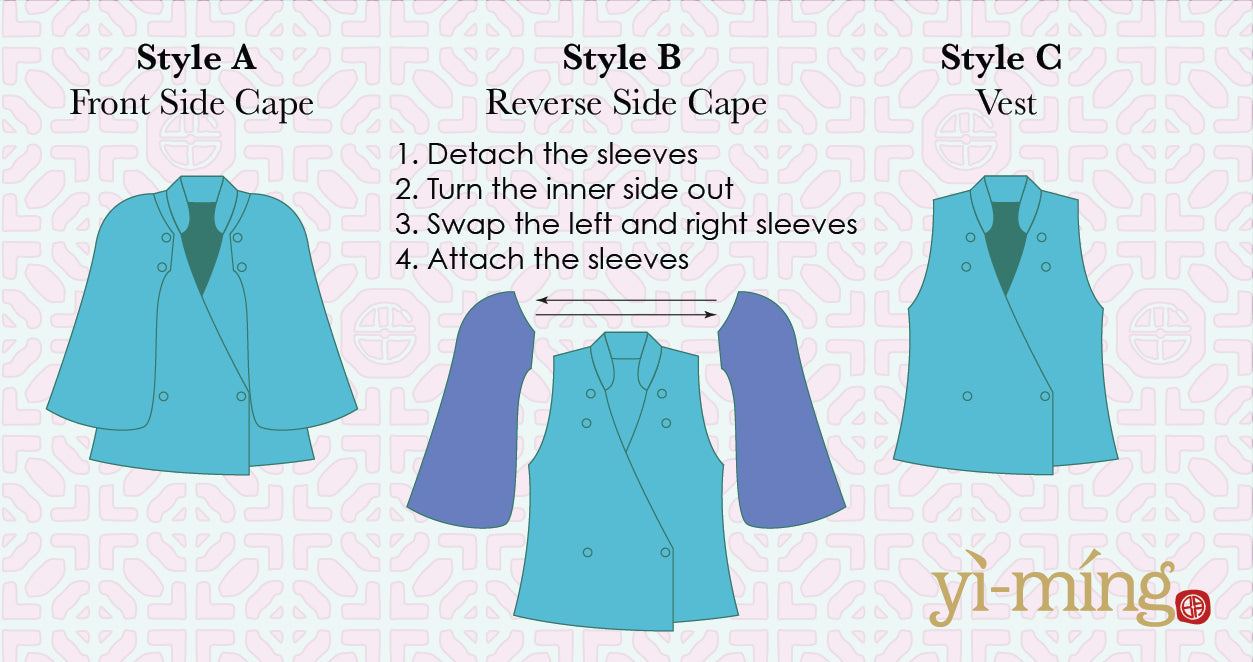 PEPPER HK Print 3-way Cape